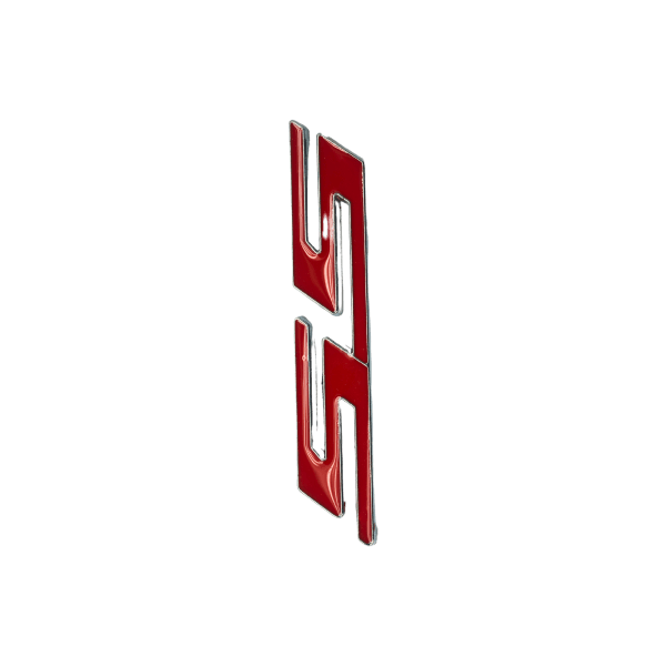 SS Grill Logo Red Colour Metal - Image 2