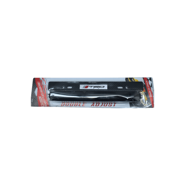 TRD Carbon Fiber Adjustable Number Plate Frame - Image 5