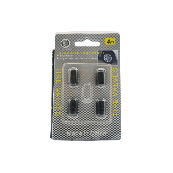 Tire Valve Nuts 4-Piece Pack (Purple, Black, Silver) - Image 3